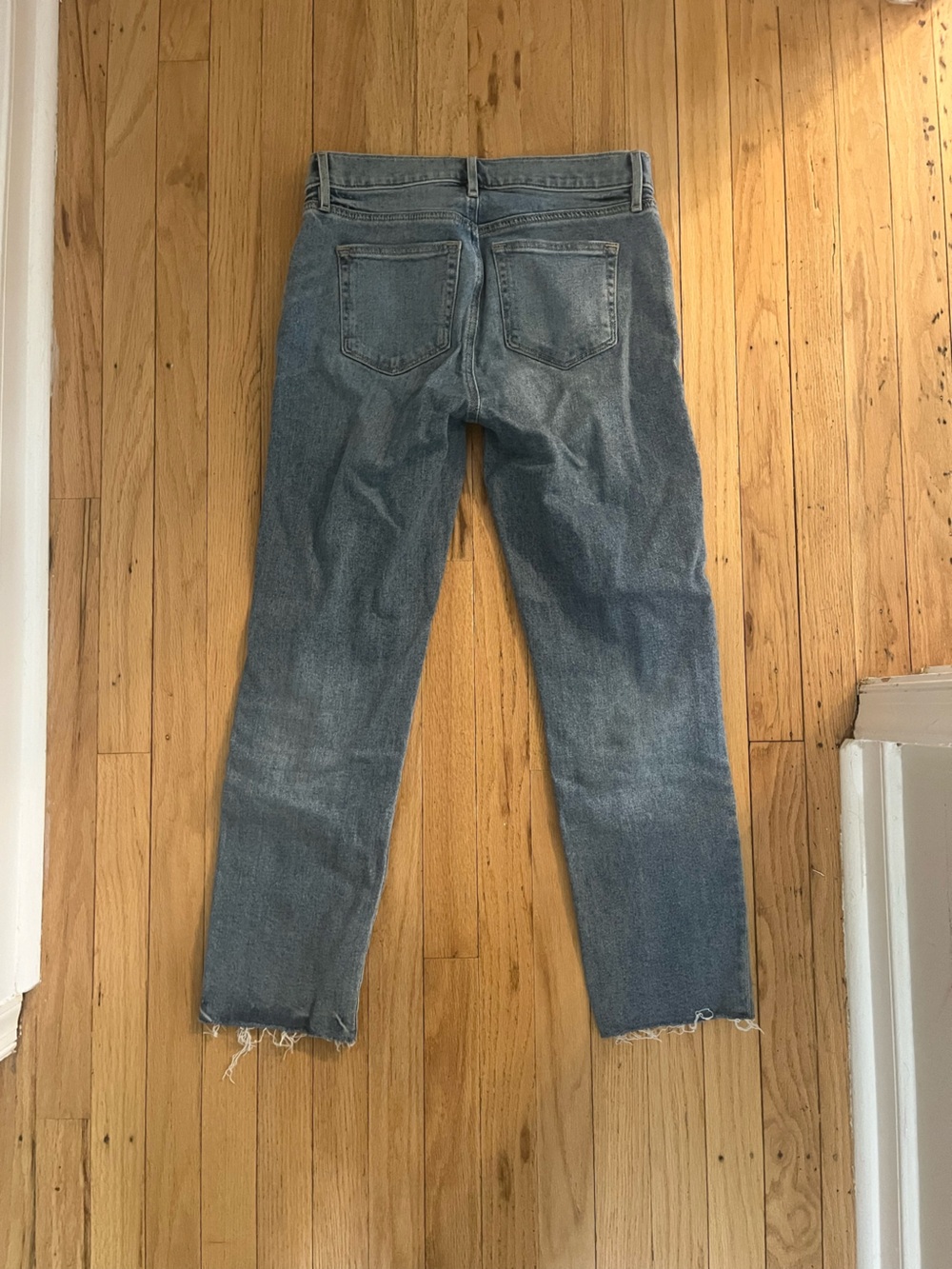 LOFT Women’s Straight-Leg Denim Jeans in Light Blue Wash